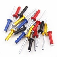 Blind Rivet Manufacturer Supply Colored and Sliver DIN7337 Open Type Domed Head Aluminium Blind Pop Rivets